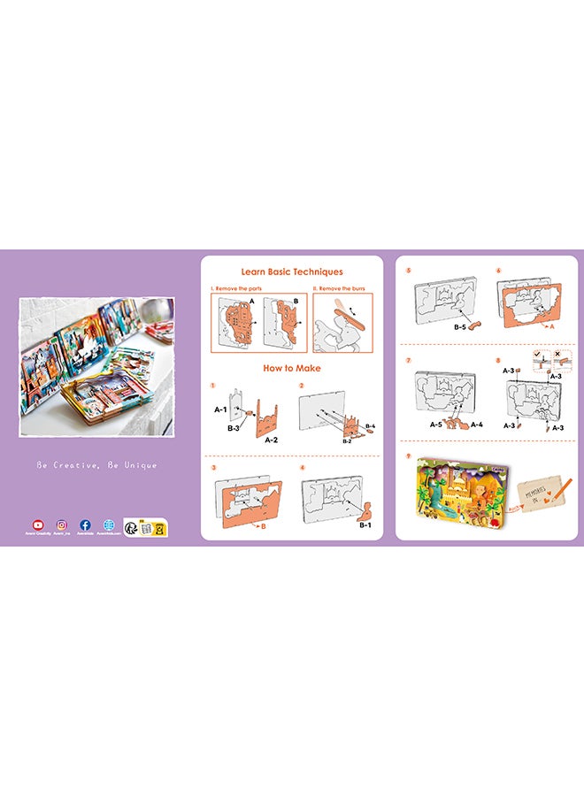 Avenir Let’s Travel Together 3D Cityscape Puzzle – Cairo Wooden DIY Model Kit | Build Famous Landmarks with Illustrated Guide | Educational Travel Gift for Kids & Adults - Image 5