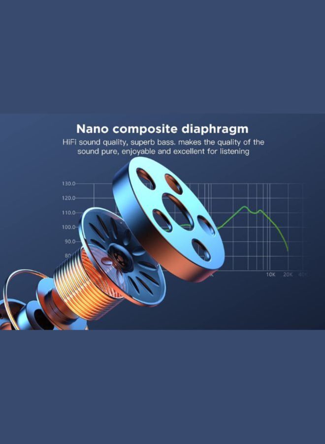 G-Tab X4 True Wireless Earbuds, Bluetooth Earphones V5.00 with Clear Calls,HIFI Sound Quality, Noise Reduction, Touch Sensor, Super Battery, Heavy Bass, 1 Free Earbuds Case for iPhone & Android, White - Image 5