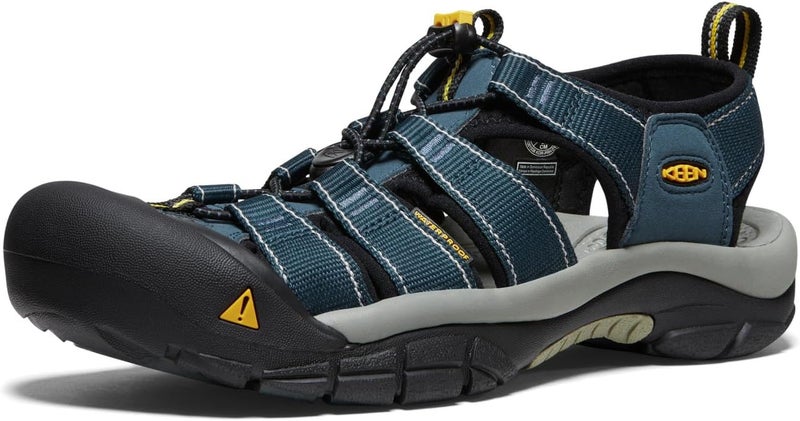 KEEN Men's Newport H2 Closed-Toe Water Sandals - Navy/Medium Grey, Outdoor Sport Sandals - Image 1