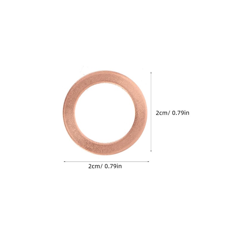 25PCS Oil Crush Washer Accessories - Copper Oil Drain Plug Gasket - Washer Gaskets Seals Replacement Compatible with Mercedes - Image 2