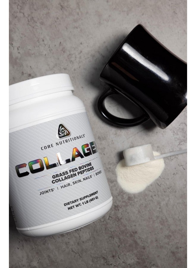 Core Nutritionals كولاجين كور نيوترشنالز، ببتيدات كولاجين من لحم البقر المعتمد على العشب، يدعم المفاصل والشعر والبشرة والأظافر، 35 حصة (شوكولاتة، 1 رطل) - Image 2