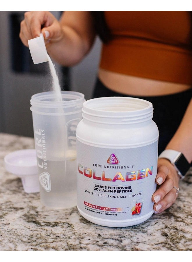 Core Nutritionals كولاجين كور نيوترشنالز، ببتيدات كولاجين من لحم البقر المعتمد على العشب، يدعم المفاصل والشعر والبشرة والأظافر، 35 حصة (شوكولاتة، 1 رطل) - Image 3