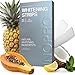 InoPro Natural Teeth Whitening Strips Kit 21 Treatments Sensitive Teeth Whitener Peroxide Free with Papain Bromelain Coconut Oil White Strips for Teeth Whitening 42 Strips - Image 1