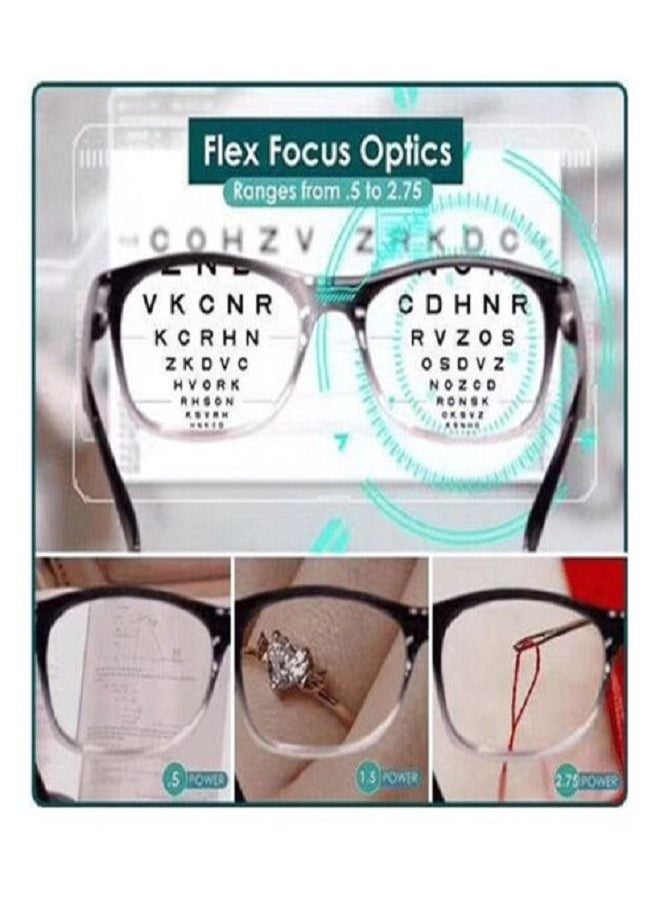 Generic - One Power Glasses Readers Pack of 3 Read Small Print and Computer Screens Adjustable Eyeglasses Flex Clear Focus Auto Adjusting Optic for Women & Men - Image 1