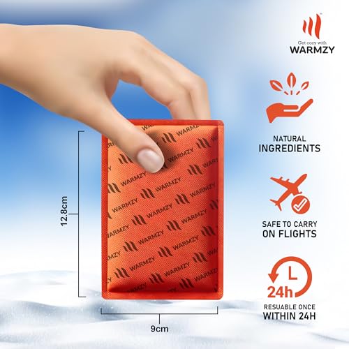 Warmzy Reusable Body Warmer (8 Pcs Large) | Warmth for 9+ Hours |, Self-Activated Pocket Heater Body Warmers - Heat Pouch | Long-Lasting Self Heating Trekking Accessories for Men - Image 4