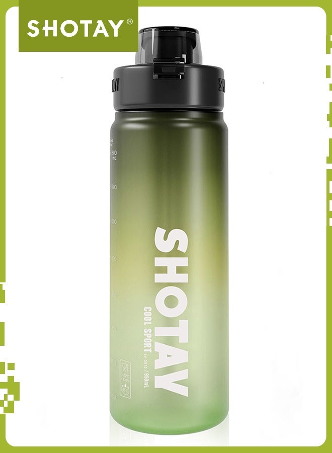شوتاي زجاجات مياه رياضية سعة 1 لتر خالية من BPA ومضادة للتسرب بتدفق سريع مع ماصة قابلة للازالة، زجاجة مياه لصالة الالعاب الرياضية والمدرسة واللياقة البدنية والرياضات الخارجية من شوتاي، - Image 1