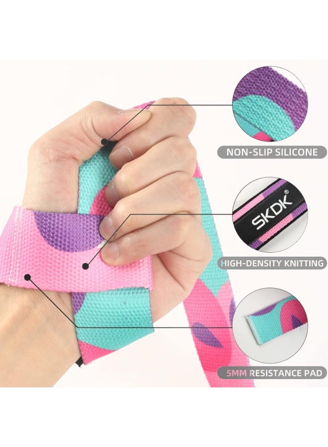 إس كي دي كي أحزمة رفع معصم من القطن الصلب مع أشرطة رفع معصم مبطنة بالنيوبرين وسيليكون مضاد للانزلاق - لرفع الأثقال وكمال الأجسام وXfit وتدريب القوة - Image 5
