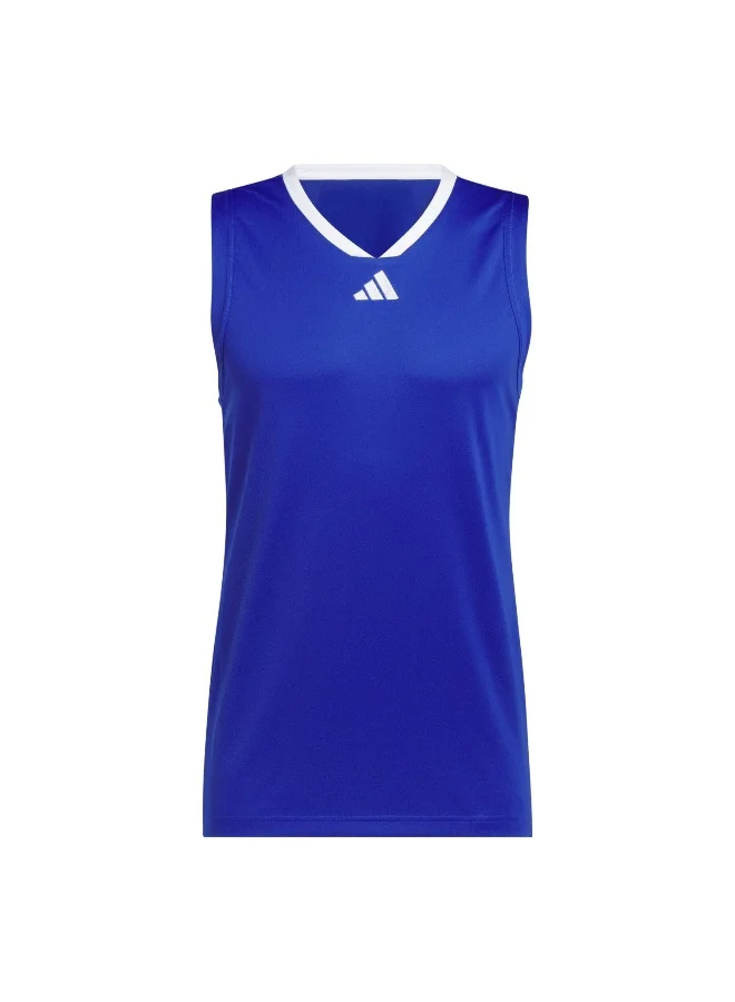adidas Adidas 3-Stripes Tank Blue Tank Tops For Men