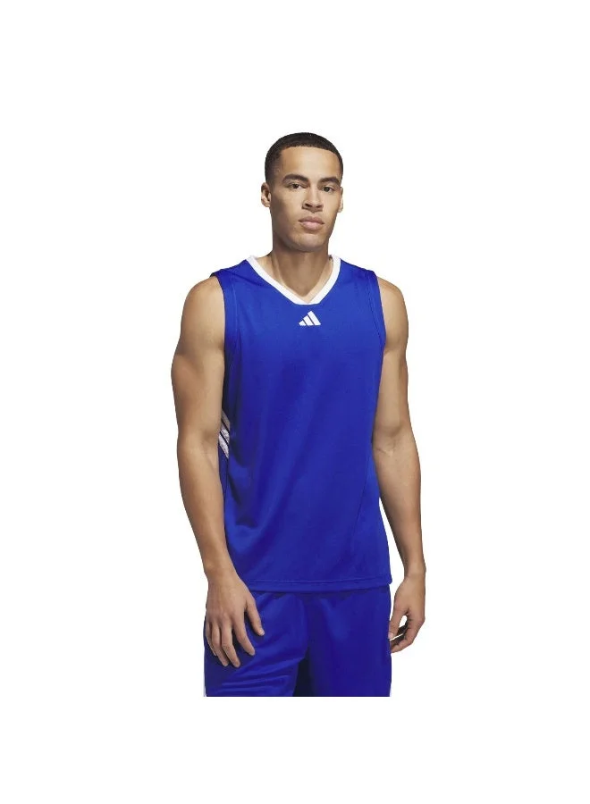 اديداس تانك رجالي أزرق بثلاث خطوط