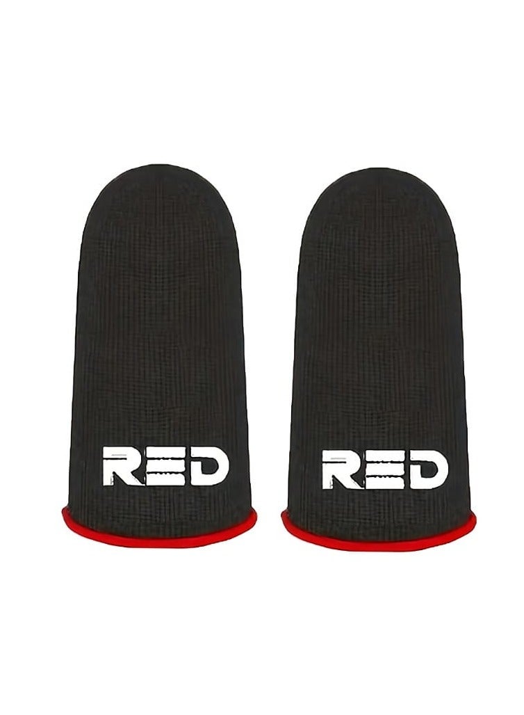 2 Pack Mobile Gaming Finger Sleeves Breathable Absorbent High Sensitivity Comfortable and Thin  - Image 1