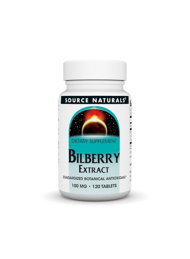 Source Naturals Bilberry Extract Standardized Botanical Antioxidant - 100 mg, 120 Tablets - Image 1