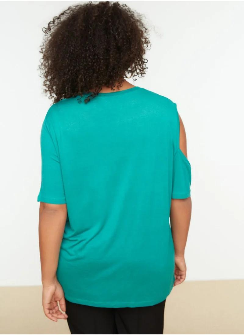 Trendyol Curve Cut Out Detail Knitted Top