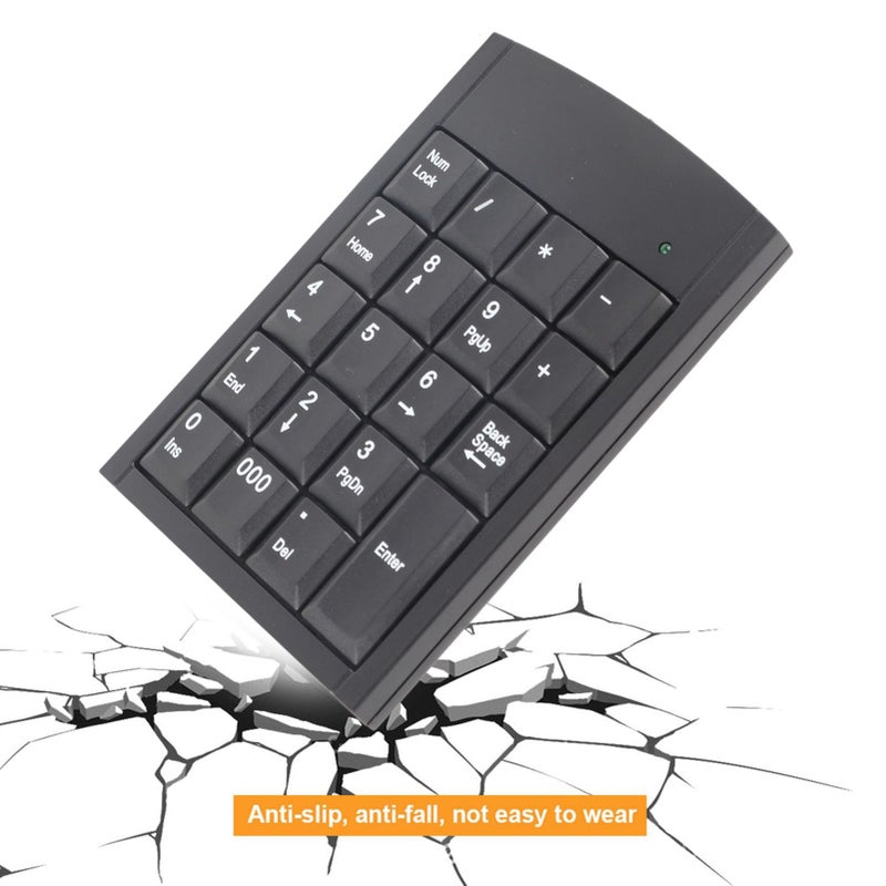 Black USB Numeric Keypad Portable 19 Keys Number Pad - Image 5