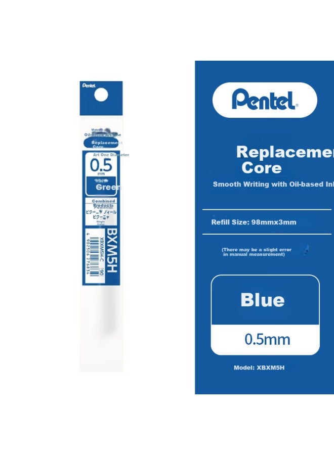 Pentel Ain Stein Clic Retractable Ballpoint Pen Refill 0.5Mm (Compatible With Bxa105) Xbxm5H-C Blue Single Pack - Image 3