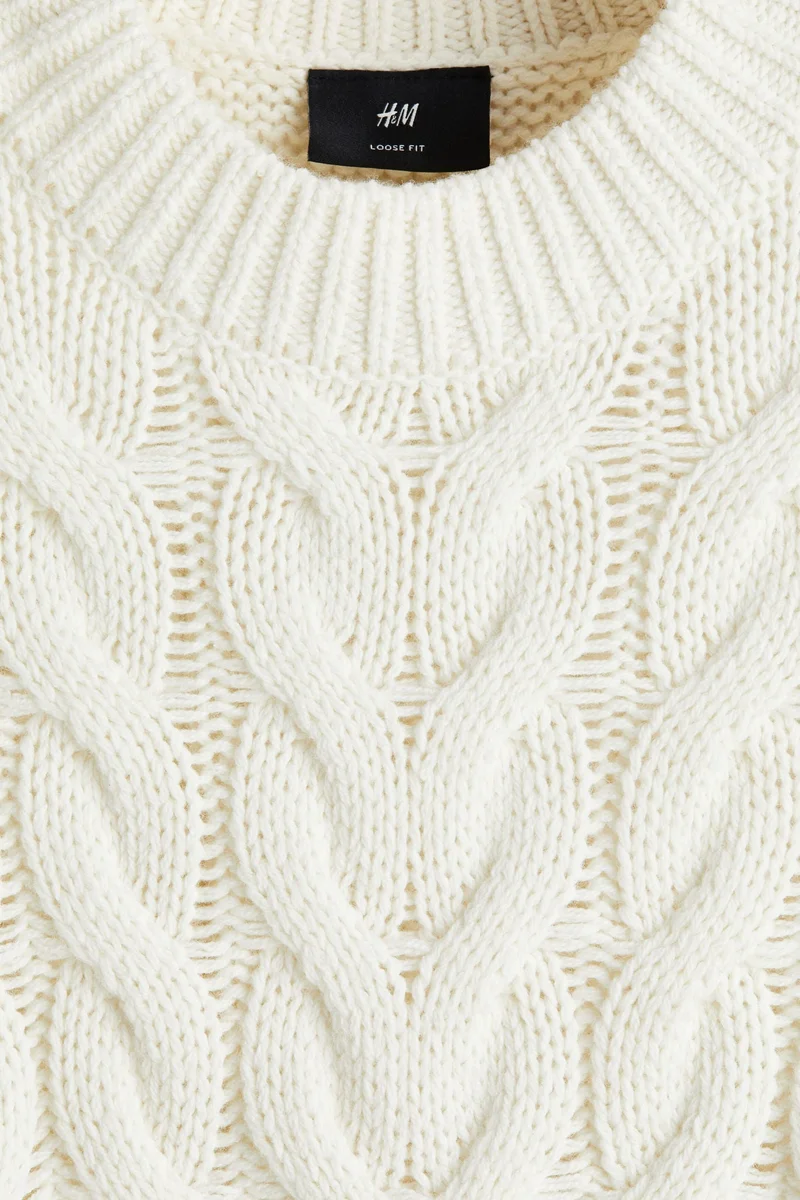 H&M Loose Fit Cable-knit jumper
