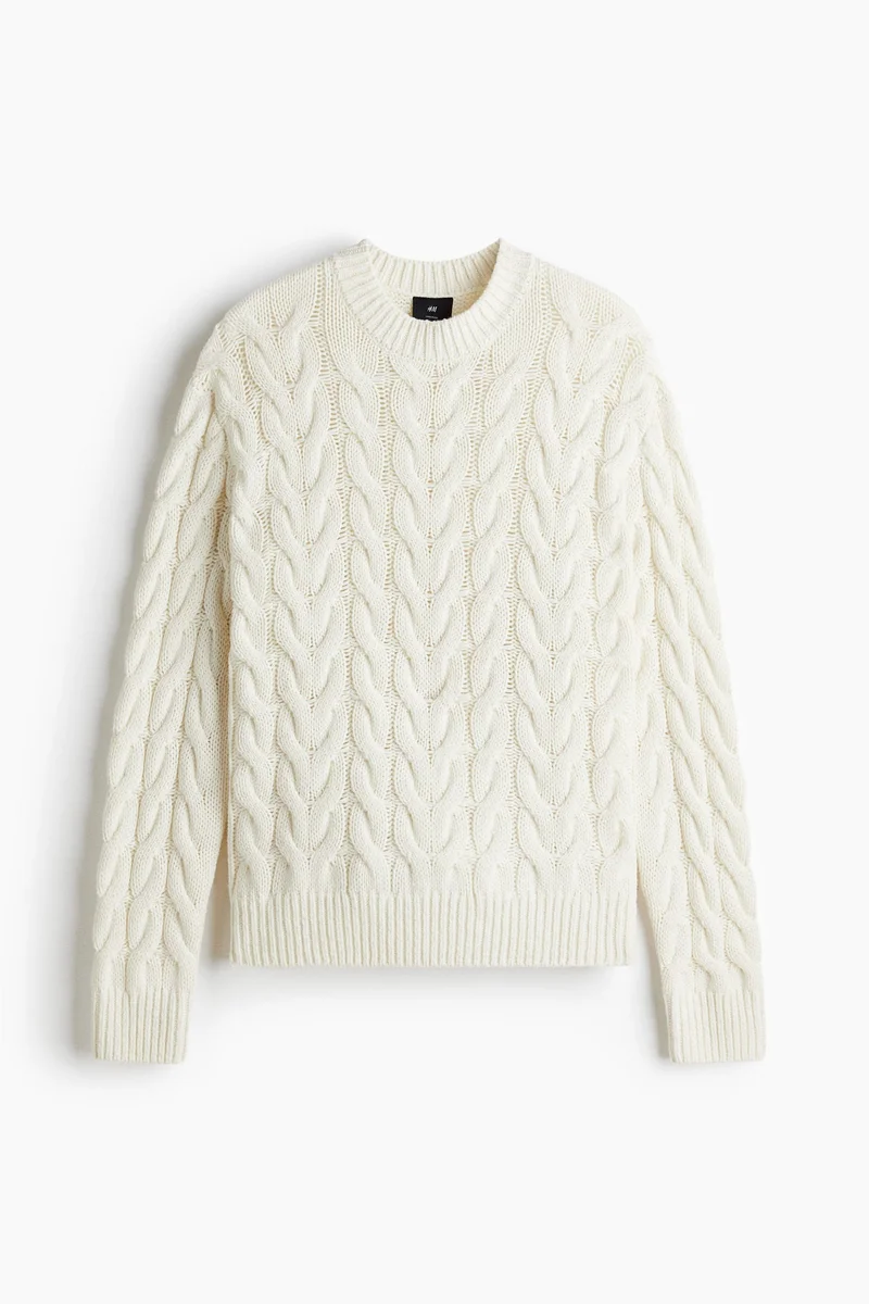 H&M Loose Fit Cable-knit jumper