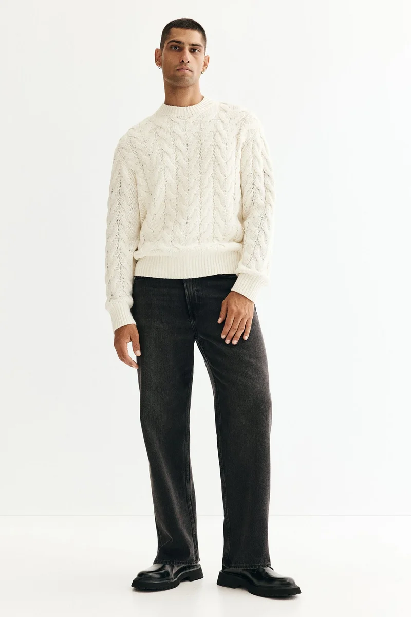 H&M Loose Fit Cable-knit jumper