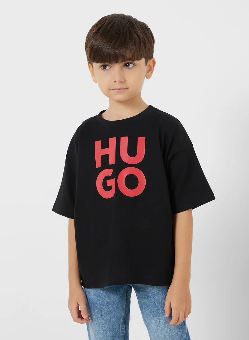 هوجو Kids Logo T-Shirt