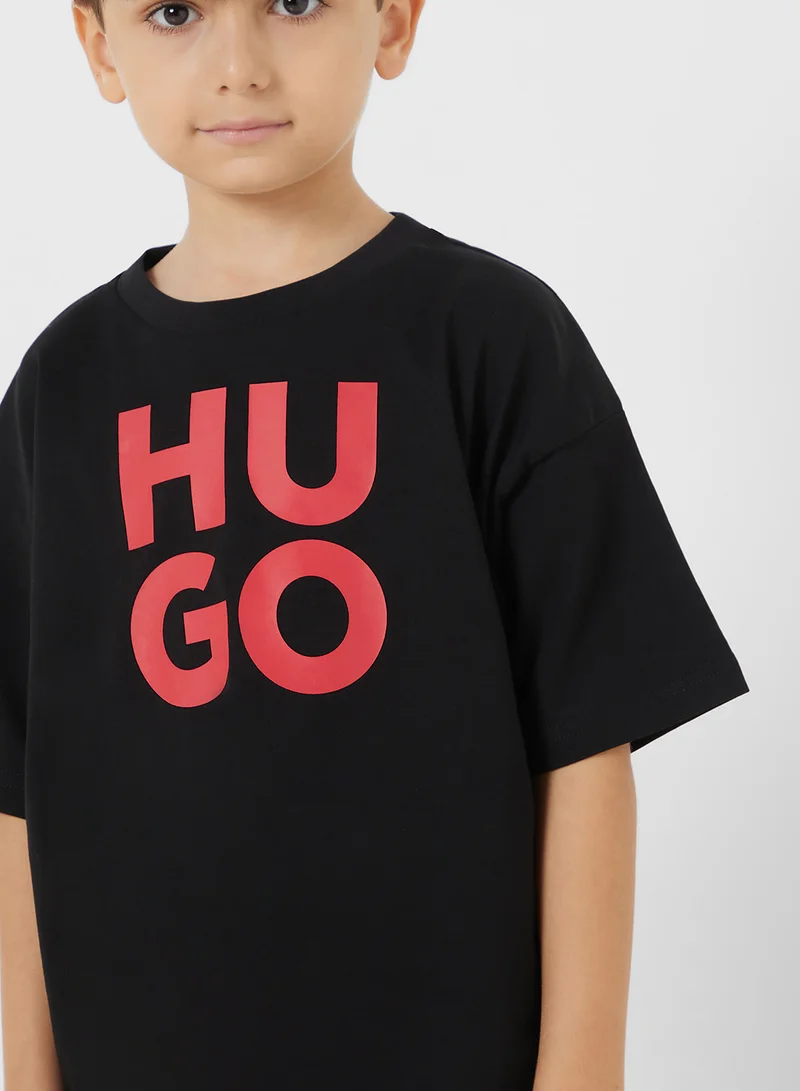 هوجو Kids Logo T-Shirt