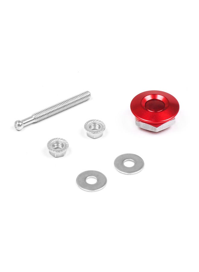 Car Modification Racing Mini Machine Cover Lock 30mm Button Type Hood Surround Buckle 55mm Stainless Steel Screw