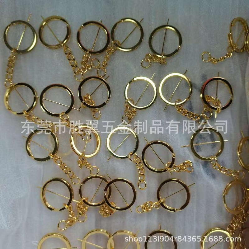 GOGO Metal Eco-Friendly Key Ring, Pure Brass Keychain, Custom Car Key Accessory, Stainless Steel Key Holder - Image 2