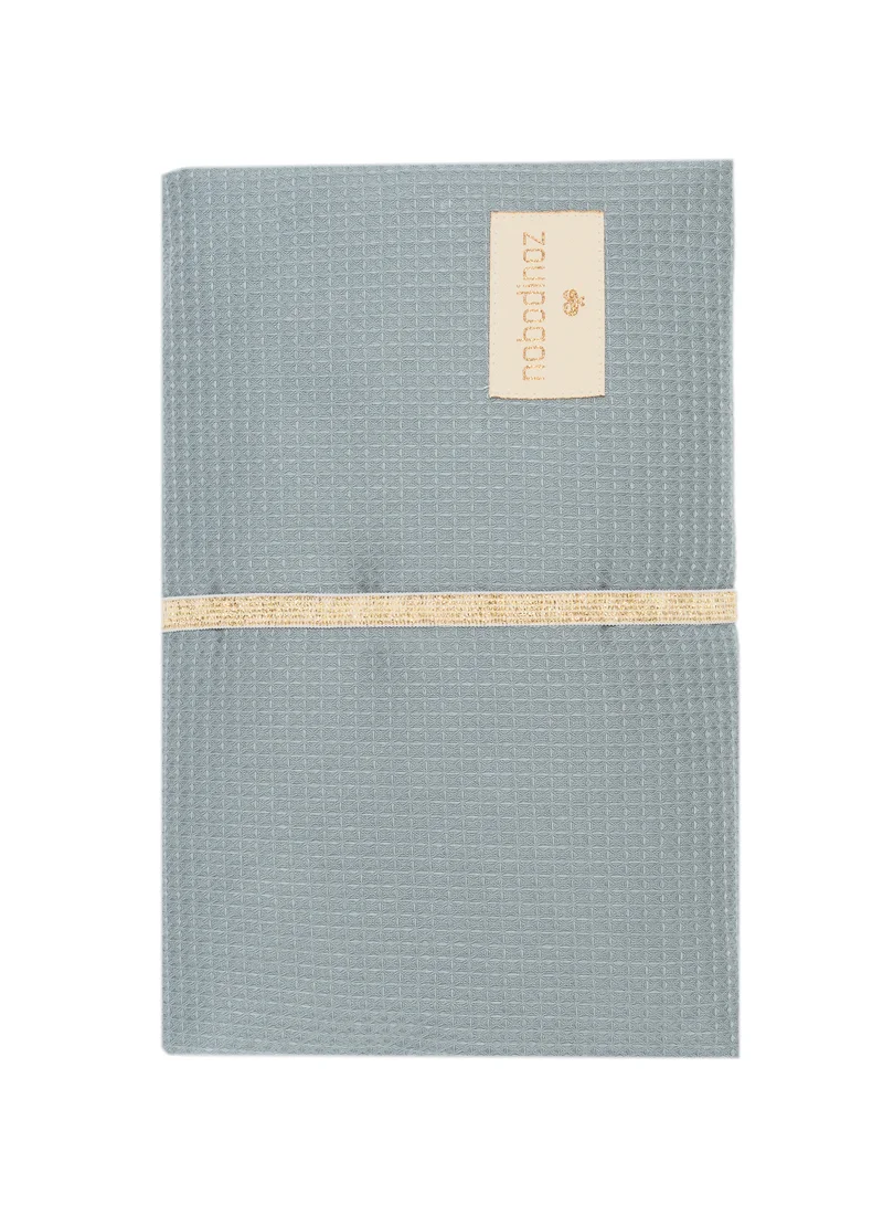 nobodinoz Stone Blue Waterproof Changing Pad