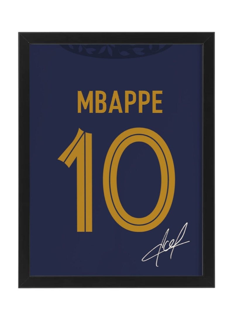 Boomah Accessories - Set of 3, Messi, Neymar and Mbappe Autographed Jersey Poster with Frame 30x40cm - Image 1