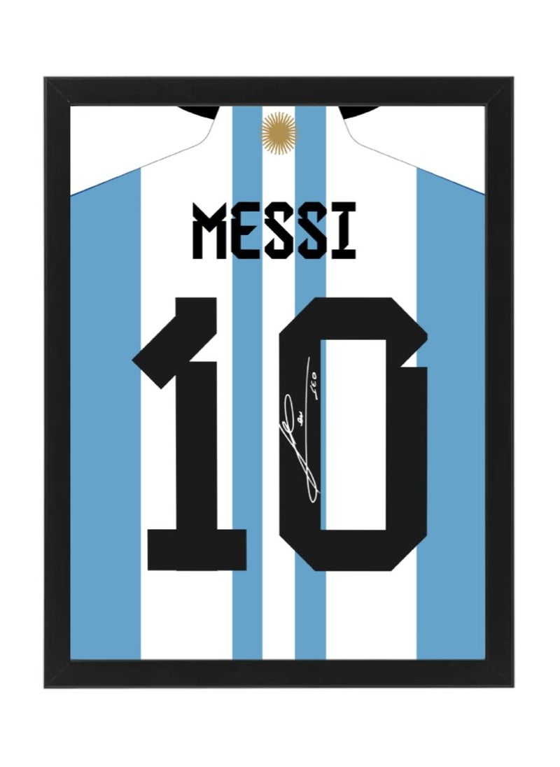 Boomah Accessories - Set of 3, Messi, Neymar and Mbappe Autographed Jersey Poster with Frame 30x40cm - Image 1