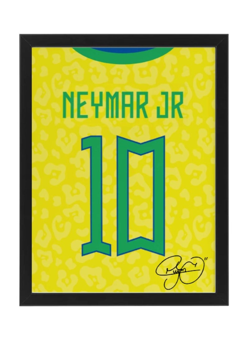 Boomah Accessories - Set of 3, Messi, Neymar and Mbappe Autographed Jersey Poster with Frame 30x40cm - Image 1