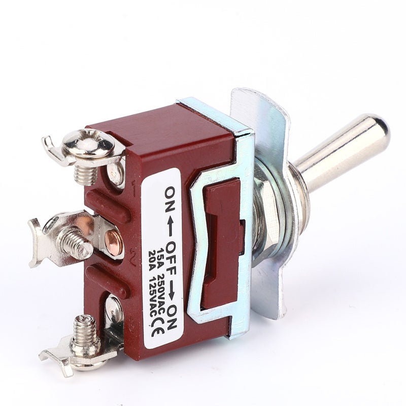 Waterproof Toggle Switch: 10A 125V AC Metal Handle - Vibration Resistant Electrical Switch for Industrial Machinery, Generators, Office Automation & Severe Environments - Image 2