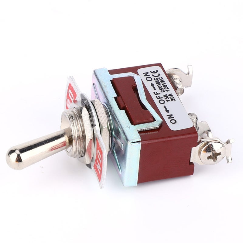 Waterproof Toggle Switch: 10A 125V AC Metal Handle - Vibration Resistant Electrical Switch for Industrial Machinery, Generators, Office Automation & Severe Environments - Image 5