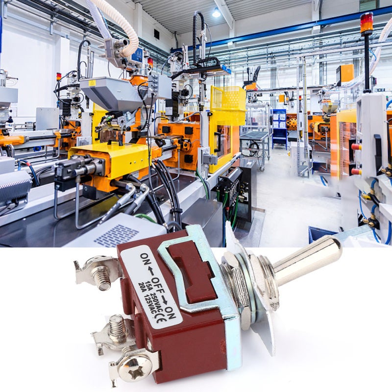 Waterproof Toggle Switch: 10A 125V AC Metal Handle - Vibration Resistant Electrical Switch for Industrial Machinery, Generators, Office Automation & Severe Environments - Image 4