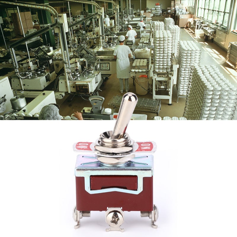 Waterproof Toggle Switch: 10A 125V AC Metal Handle - Vibration Resistant Electrical Switch for Industrial Machinery, Generators, Office Automation & Severe Environments - Image 3