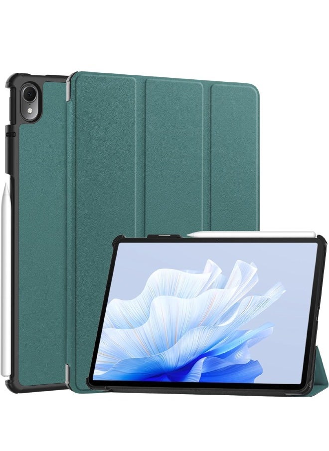 Huawei Matepad Air 11.5 inch Case, Tri-Fold Smart Tablet Case, Multi- Viewing Angles Stand Hard Shell Folio Case Cover with Auto Wake Sleep for HUAWEI Matepad Air 2023 Dark Green