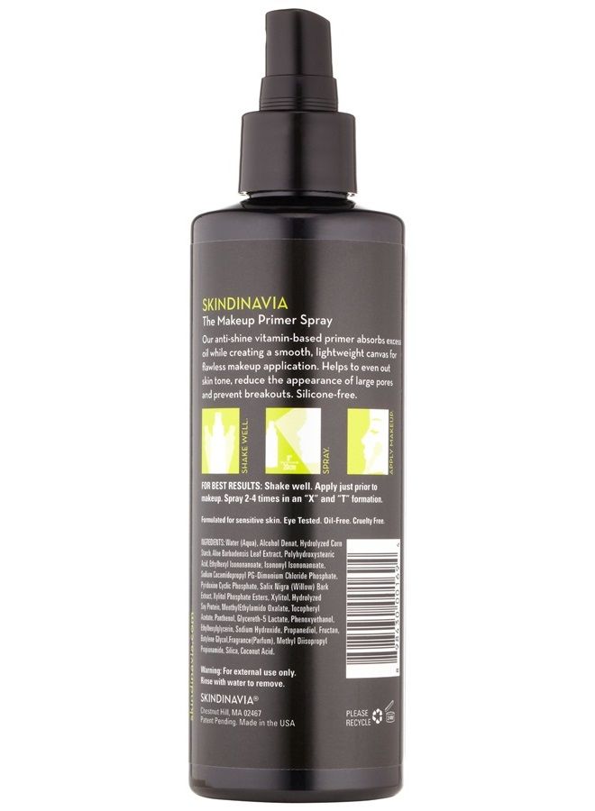 Skindinavia Makeup Primer Spray Oil Control, 8 oz, 236 ml - Matte Beauty Control Pore-Minimizing Shine Paraben-Free Silicone-Free Cruelty-Free Extreme Longwear Long-lasting Make Up - Image 2