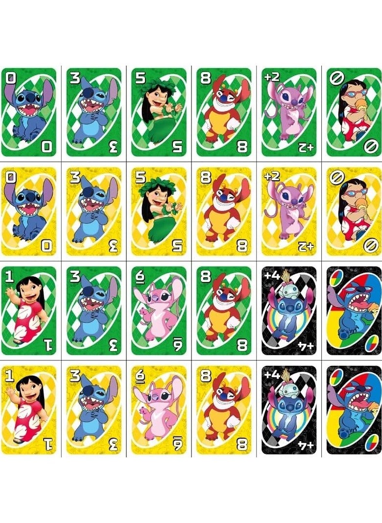 Mattel Games - uno Lilo and Stitch Card Game - Colorful Fun with Your Favorite Characters - Image 1