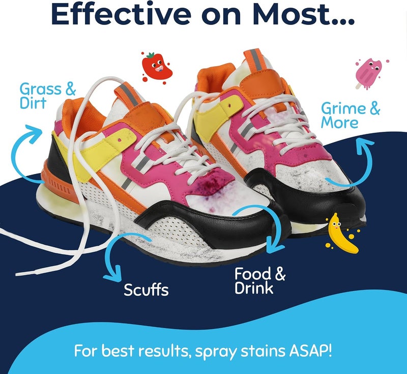 Miss Mouth's Messy Steppers Shoe Cleaner - 4oz Foaming Stain Remover for All Shoe Types - Image 3