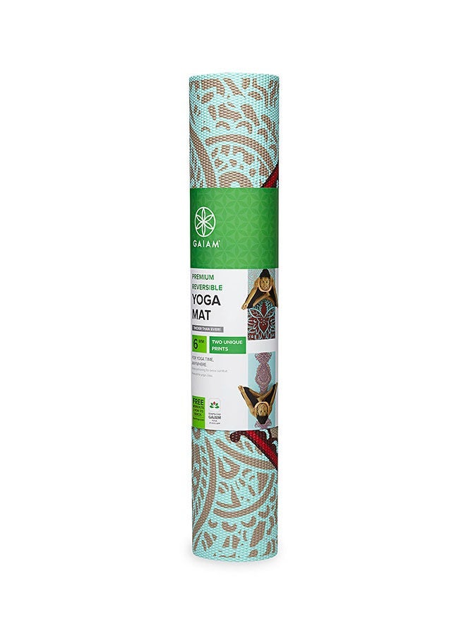 Gaiam Zara Rogue Premium Reversible Yoga Mat – 6 mm Cushioned, Dual‑Sided Grip & Eco PVC - Image 5