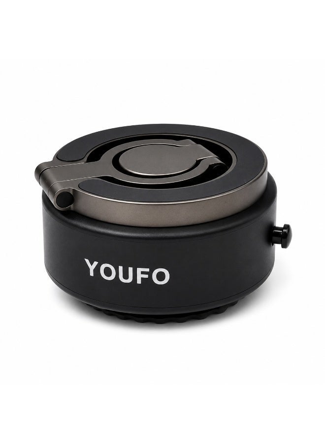 YOUFO Electric Vacuum Suction Phone Holder Y4883 Dashboard Mount 360 Degree Rotation Strong Suction Base Foldable Design Universal Mobile Stand ERPCY4883 - Image 3