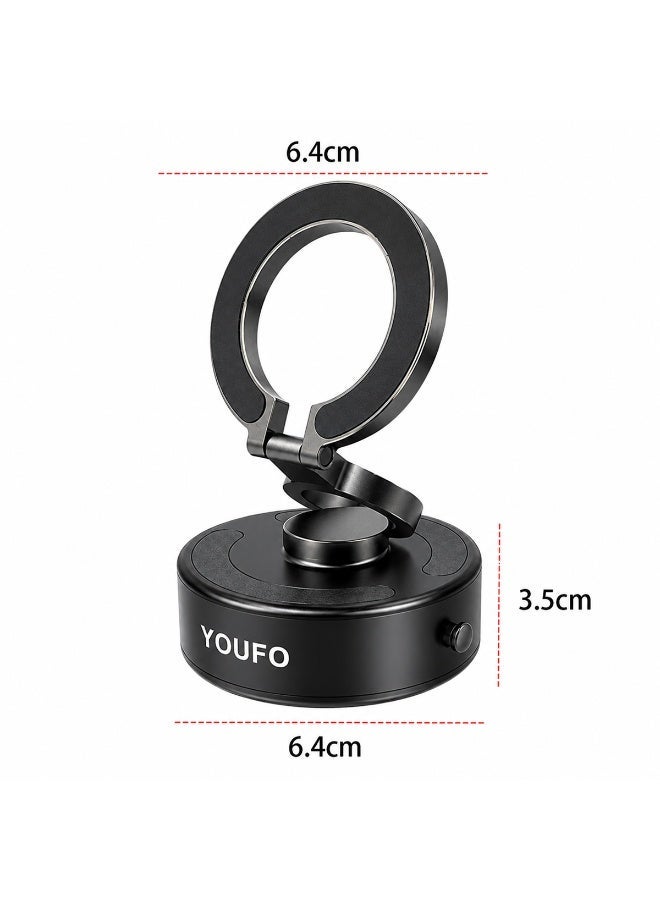 YOUFO Electric Vacuum Suction Phone Holder Y4883 Dashboard Mount 360 Degree Rotation Strong Suction Base Foldable Design Universal Mobile Stand ERPCY4883 - Image 4