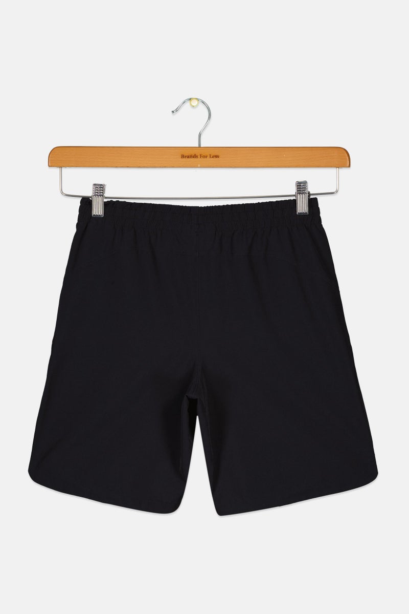 UNDER ARMOUR Kids Boy Drawstring Training Shorts, Black - Image 3