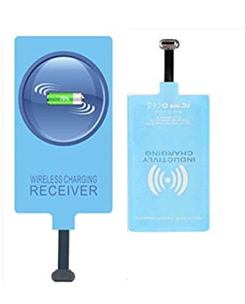 AISHEMI Wireless Charging Receiver Adapter with Fast Smart Microchip Technology for Samsung LG Huawei Sony Motorola Xiaomi Alcatel All Android Device USB Type-C - Image 1