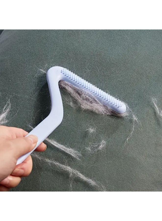 1pc Reusable Double Sided Pet Hair Removal Brush Orange Manual Static Sticky Lint Brush For Dog Cat Hair On Clothes Sofa Furniture Bedding Carpet Durable Plastic Cleaning Tool Ergonomic Handle Household Use - Image 1