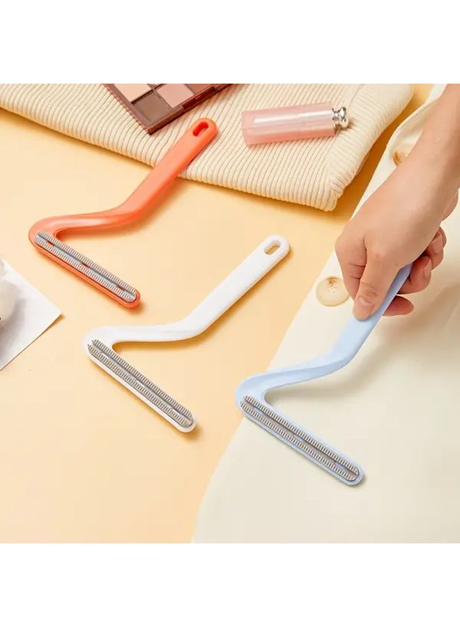 1pc Reusable Double Sided Pet Hair Removal Brush Orange Manual Static Sticky Lint Brush For Dog Cat Hair On Clothes Sofa Furniture Bedding Carpet Durable Plastic Cleaning Tool Ergonomic Handle Household Use - Image 3