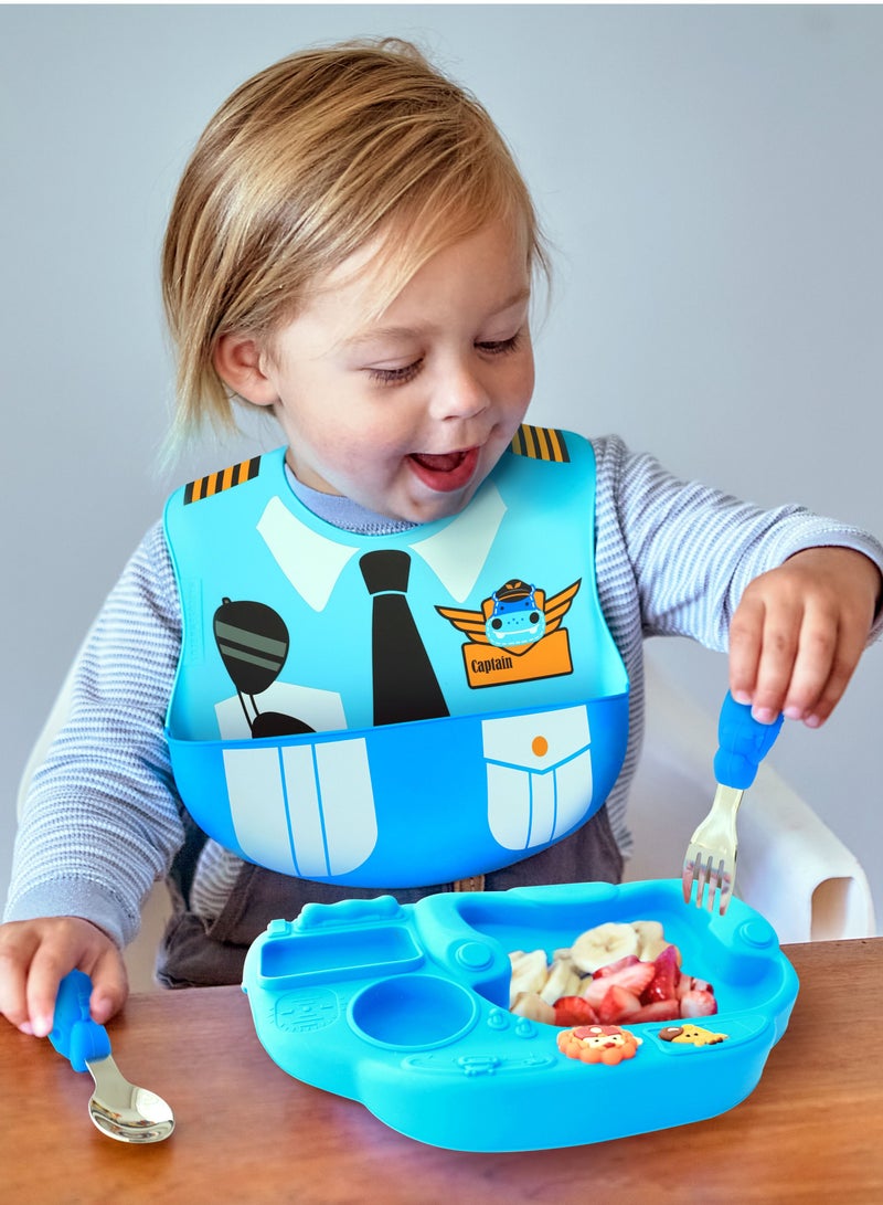 Marcus & Marcus Creativplate With Suction (Little Pilot) - Lucas - Image 2