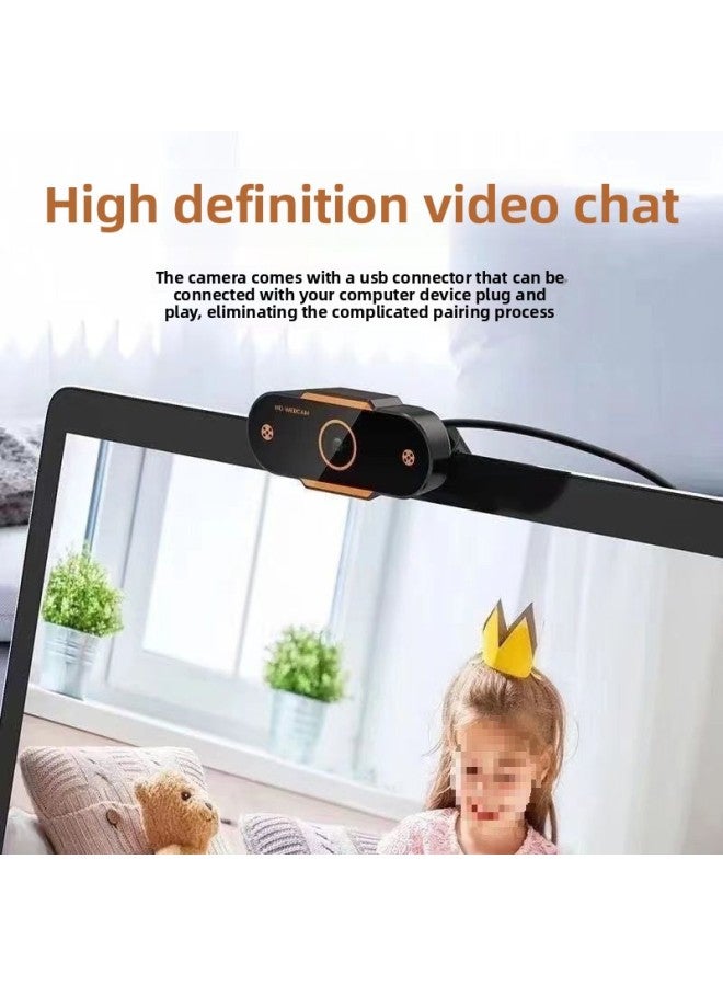 HD Desktop USB Live 4K Camera Network Computer Camera Network Lesson Microphone Notebook Desktop-Color:1080p (auto Focus - Imported Silicon Microphone) + Bracket + Plug And Play + Driver-free - Image 5