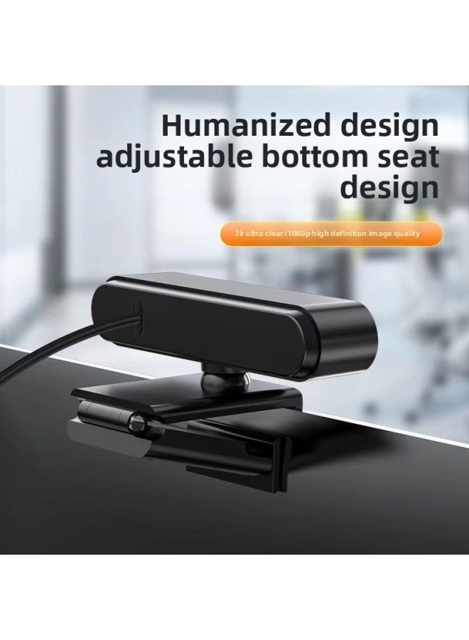 HD Desktop USB Live 4K Camera Network Computer Camera Network Lesson Microphone Notebook Desktop-Color:1080p (auto Focus - Imported Silicon Microphone) + Bracket + Plug And Play + Driver-free - Image 4