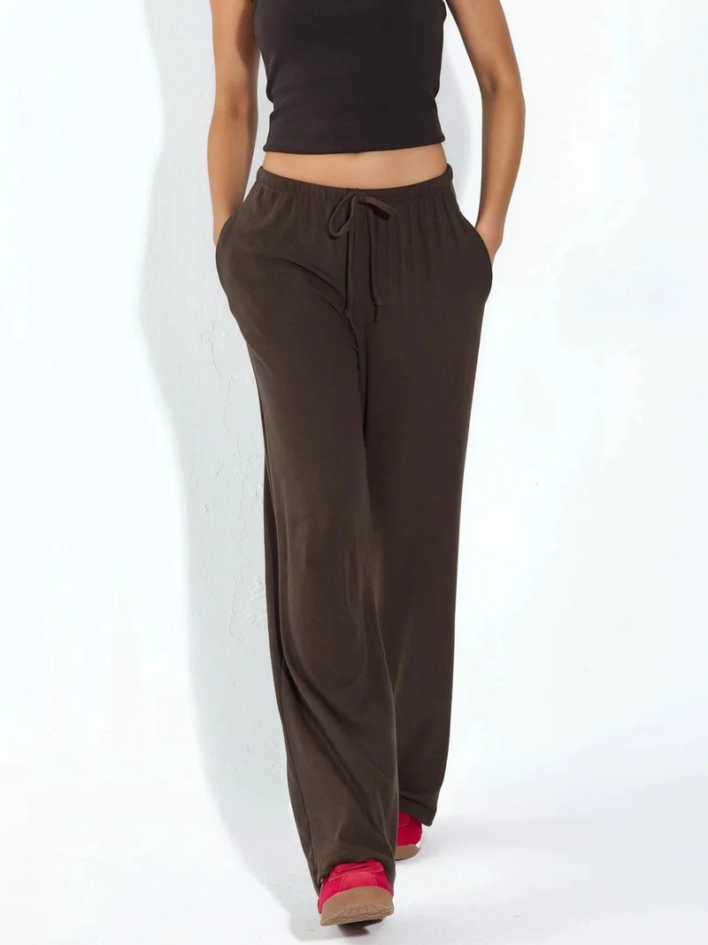 بوسيم BUSEM Wide-Leg Jersey Trousers