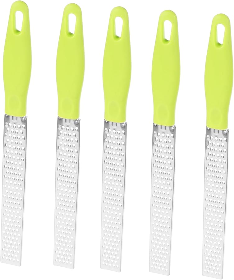 5Pcs Stainless Steel Grater Set For Cheese Vegetables Fruits Easy Storage Kitchen Tool - Image 1