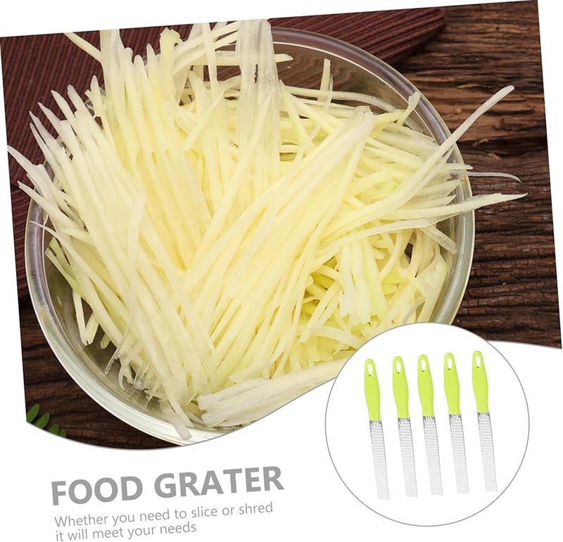 5Pcs Stainless Steel Grater Set For Cheese Vegetables Fruits Easy Storage Kitchen Tool - Image 5
